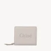 Portefeuilles Compacts-Chloé Petit Portefeuille Chloe Sense Wild Grey
