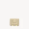 Portefeuilles Compacts-Chloé Petit Portefeuille Marcie Root Beige