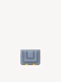 Portefeuilles Compacts-Chloé Petit Portefeuille Marcie Shady Cobalt
