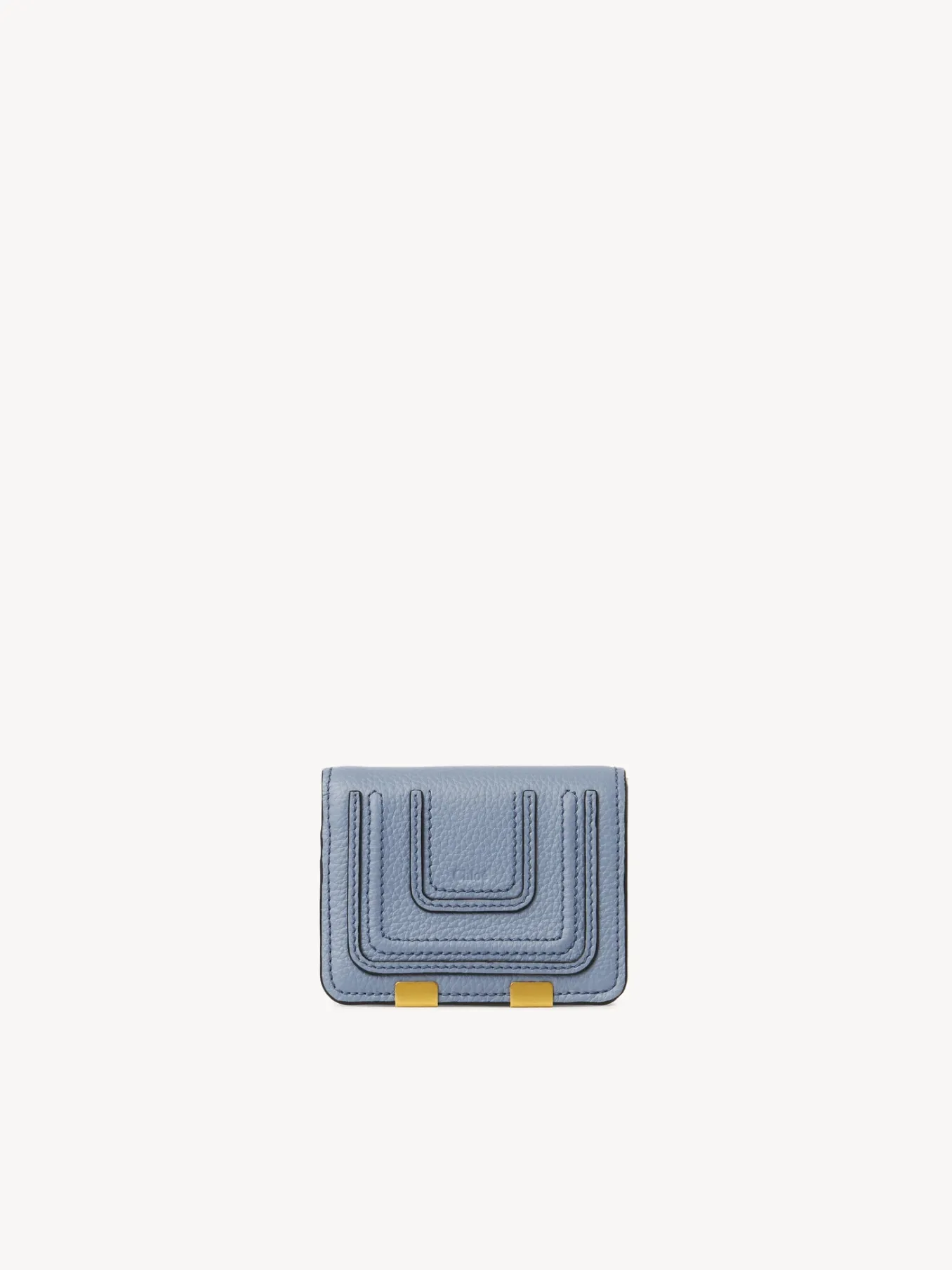 Portefeuilles Compacts-Chloé Petit Portefeuille Marcie Shady Cobalt
