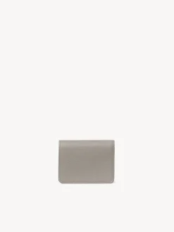 Portefeuilles Compacts-Chloé Petit Portefeuille Marcie Cashmere Grey