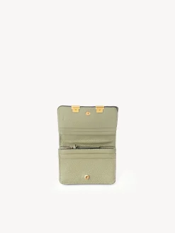 Portefeuilles Compacts-Chloé Petit Portefeuille Marcie Faded Green
