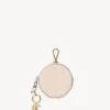 Porte-Monnaie-Chloé Petit Porte-Monnaie Rond Alphabet Nude