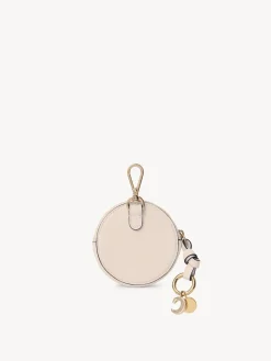 Porte-Monnaie-Chloé Petit Porte-Monnaie Rond Alphabet Nude