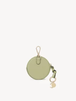 Porte-Monnaie-Chloé Petit Porte-Monnaie Rond Alphabet Faded Green