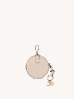 Porte-Monnaie-Chloé Petit Porte-Monnaie Rond Alphabet Cement Pink