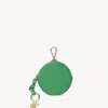 Porte-Monnaie-Chloé Petit Porte-Monnaie Rond Alphabet Pop Green
