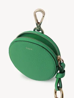 Porte-Monnaie-Chloé Petit Porte-Monnaie Rond Alphabet Pop Green