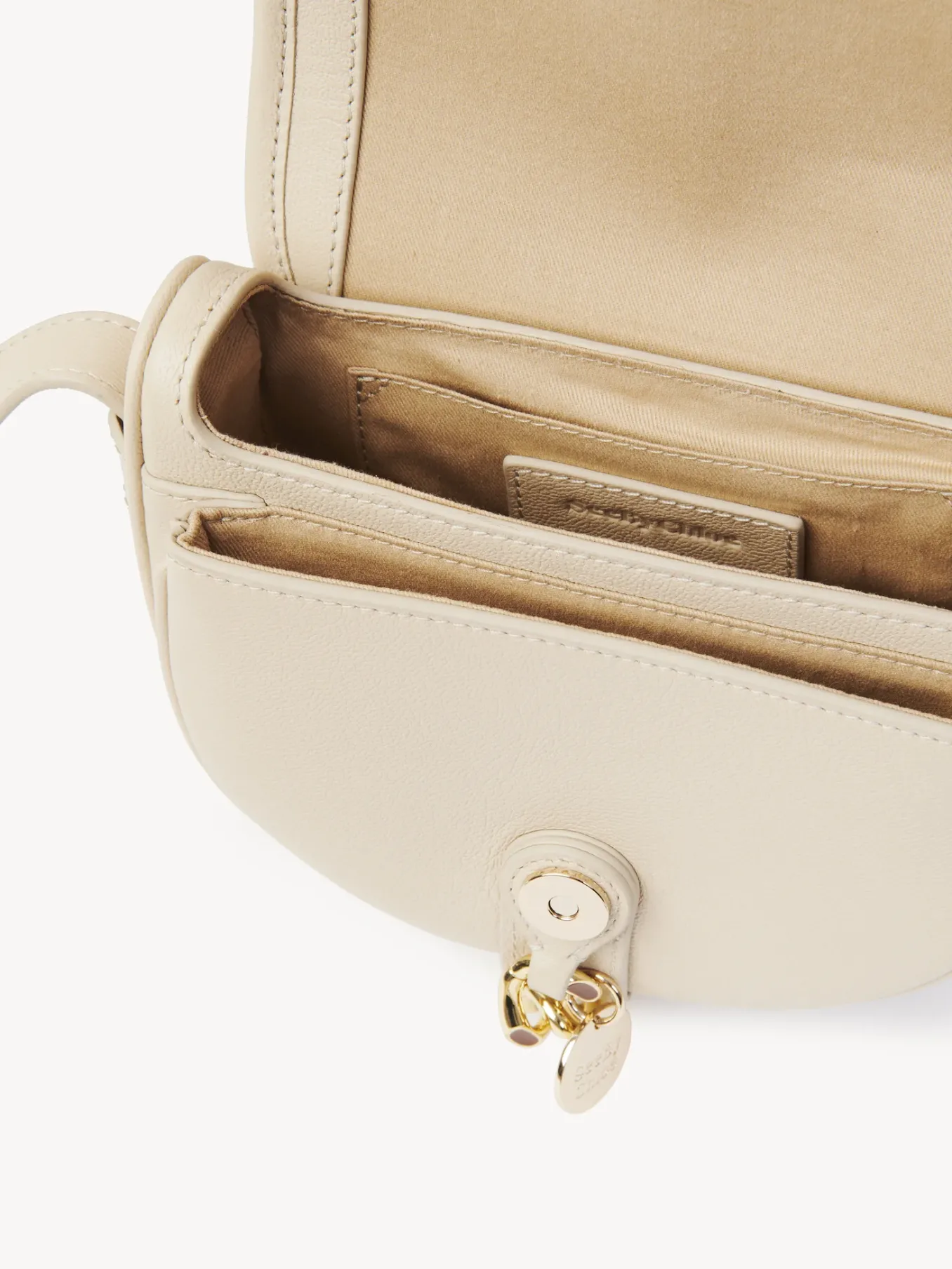 Sacs À Bandoulière-Chloé Petit Sac Bandoulière Mara Cement Beige