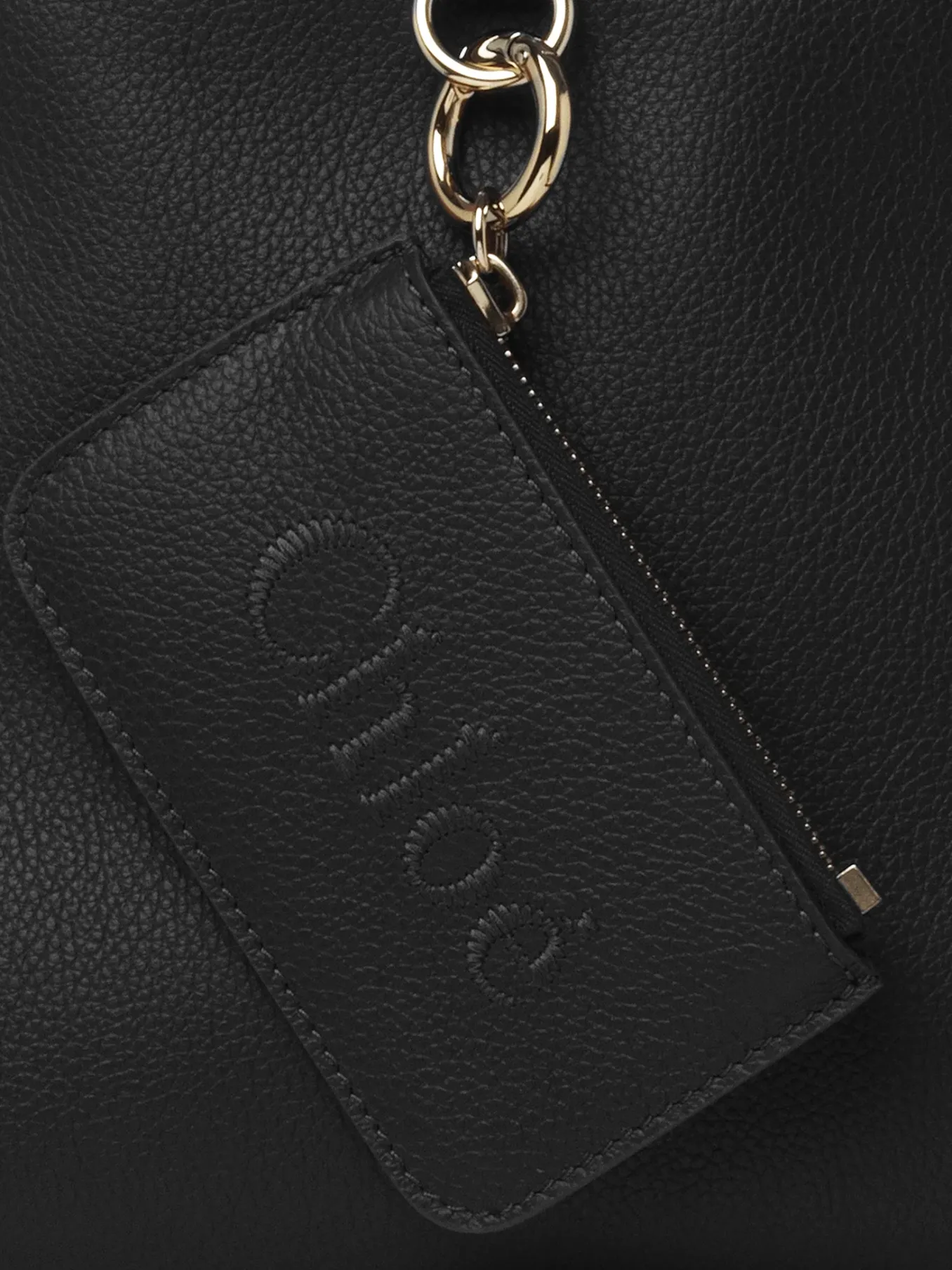 Sacs Cabas-Chloé Petit Sac Cabas Est-Ouest Chloe Sense Noir