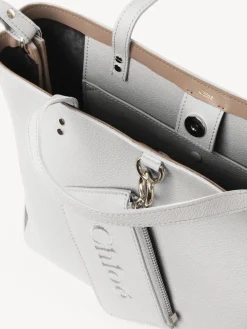 Sacs Cabas-Chloé Petit Sac Cabas Est-Ouest Chloe Sense Crystal White