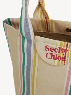 Sacs Cabas Et Paniers-Chloé Petit Sac Cabas Laetizia Smooth Tan