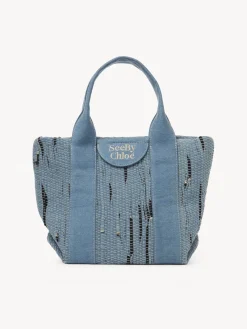 Sacs Cabas Et Paniers-Chloé Petit Sac Cabas Laetizia Denim