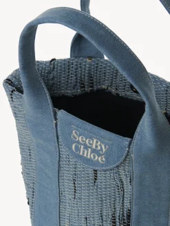 Sacs Cabas Et Paniers-Chloé Petit Sac Cabas Laetizia Denim