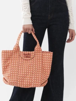 Sacs Cabas Et Paniers-Chloé Petit Sac Cabas Laetizia Happy Orange