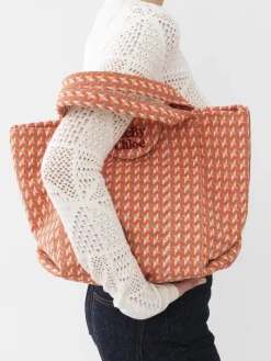 Sacs Cabas Et Paniers-Chloé Petit Sac Cabas Laetizia Happy Orange