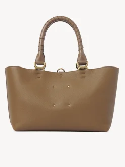 Sacs Cabas-Chloé Petit Sac Cabas Marcie Desert Beige