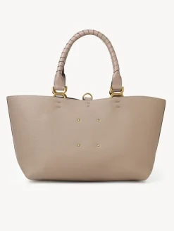 Sacs Cabas-Chloé Petit Sac Cabas Marcie Nomad Beige