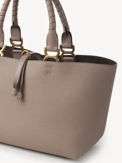 Sacs Cabas-Chloé Petit Sac Cabas Marcie Nomad Beige
