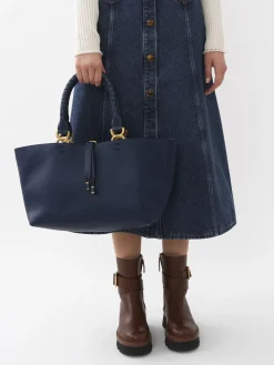 Sacs Cabas-Chloé Petit Sac Cabas Marcie Night Blue