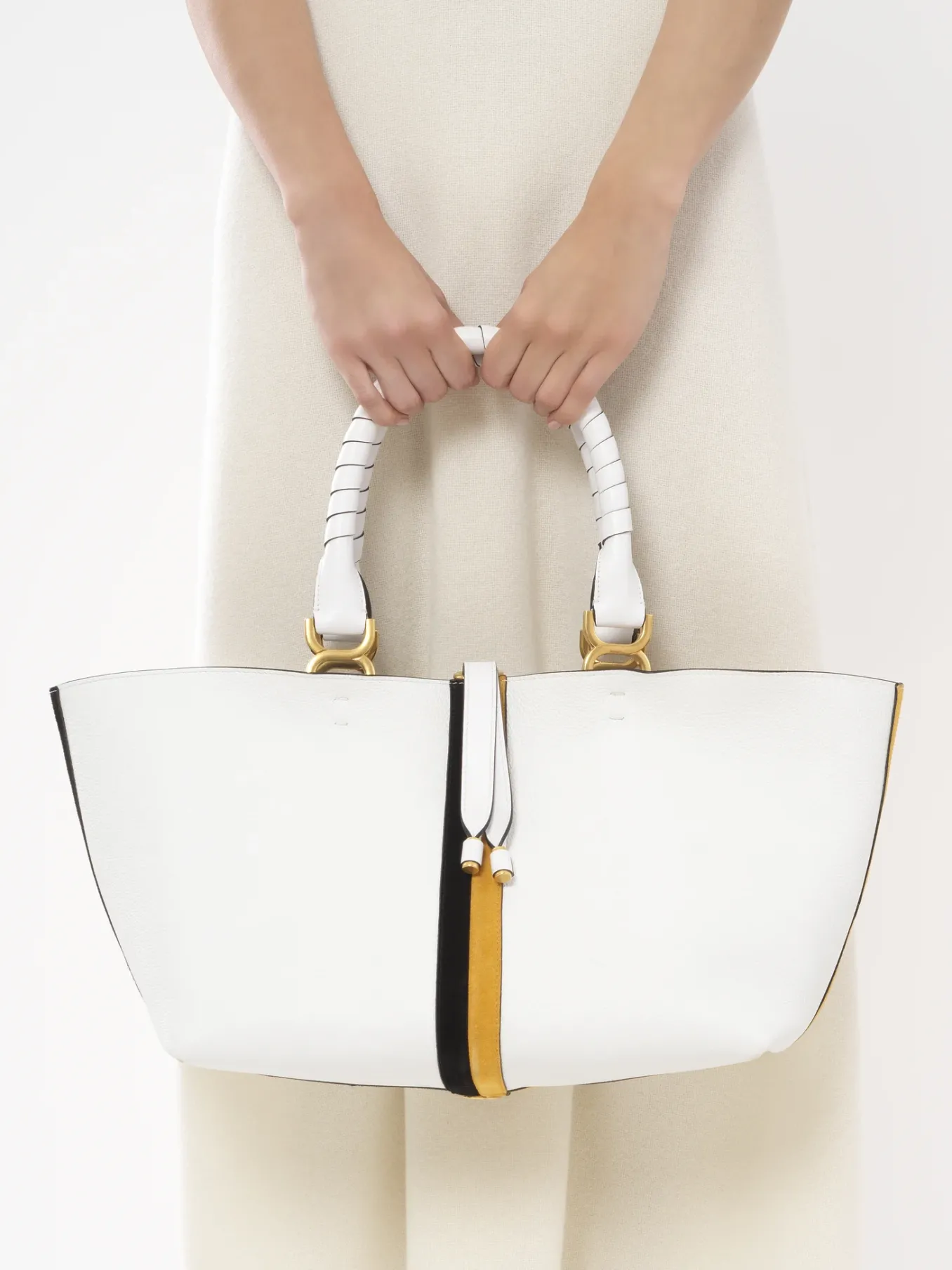 Sacs Cabas-Chloé Petit Sac Cabas Marcie Multicolor White