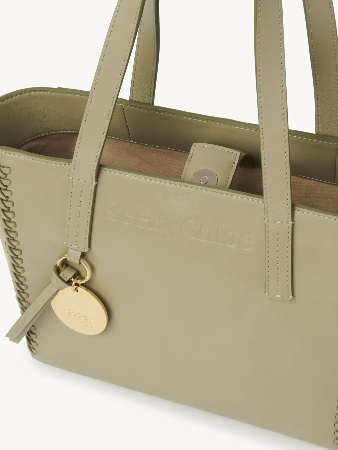 Sacs Cabas Et Paniers-Chloé Petit Sac Cabas Tilda Pottery Green