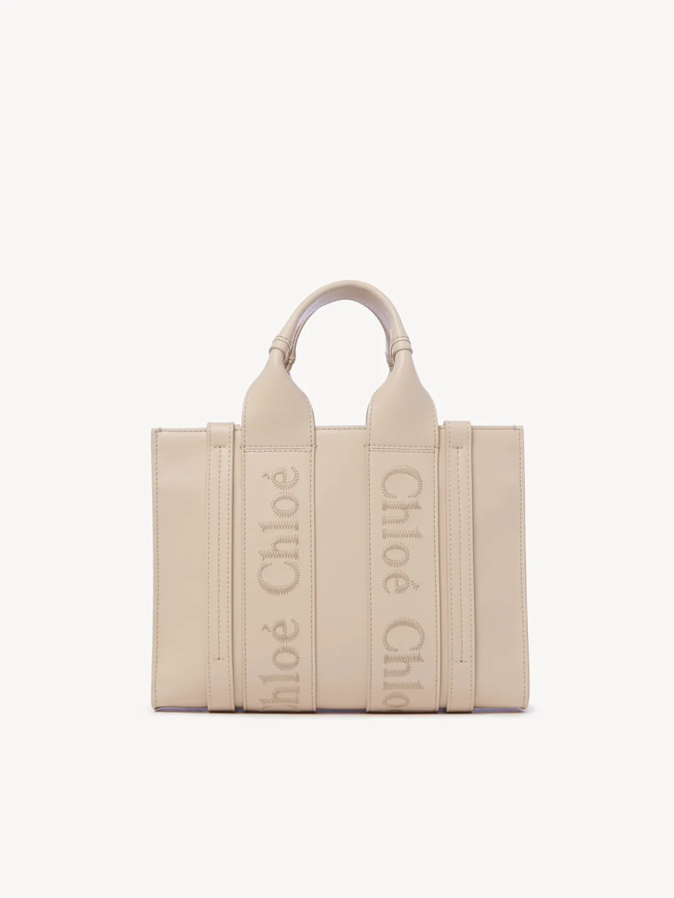 Sacs Cabas-Chloé Petit Sac Cabas Woody A Bandoulière Cement Pink