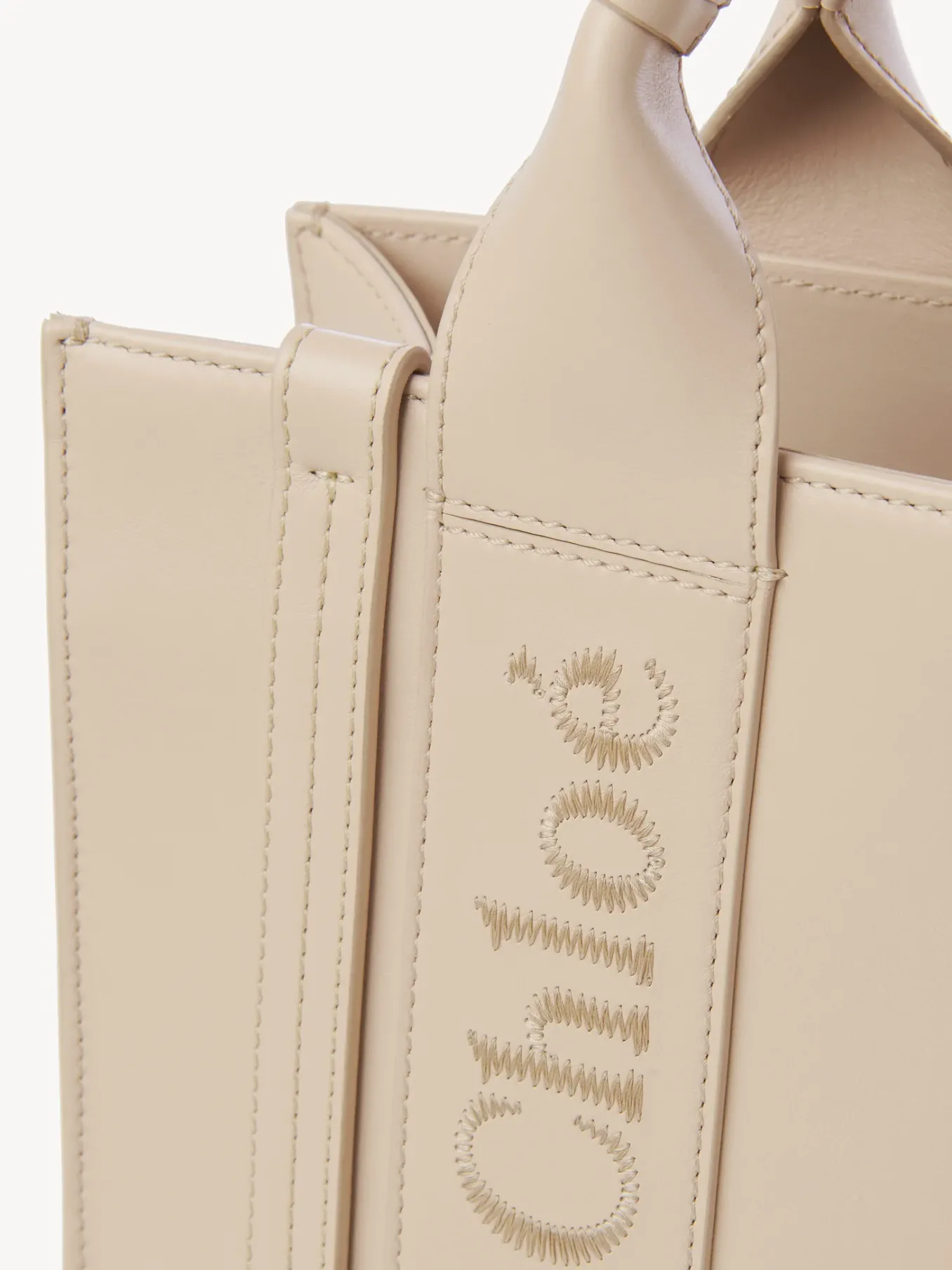 Sacs Cabas-Chloé Petit Sac Cabas Woody A Bandoulière Cement Pink