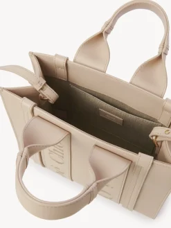 Sacs Cabas-Chloé Petit Sac Cabas Woody A Bandoulière Cement Pink