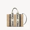 Sacs Cabas-Chloé Petit Sac Cabas Woody A Bandoulière Sand