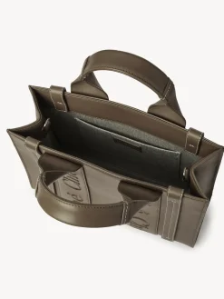 Sacs Cabas-Chloé Petit Sac Cabas Woody A Bandoulière Army Green