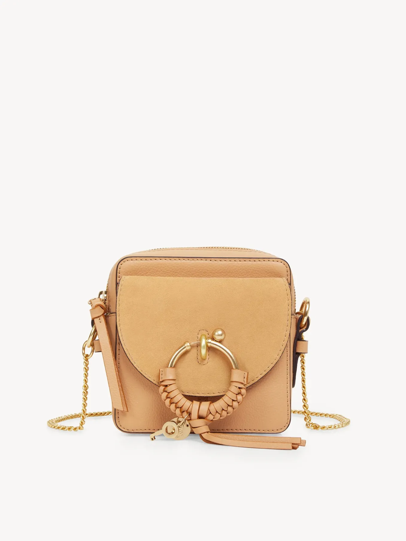 Sacs Porté Épaule-Chloé Petit Sac Camera Joan Smooth Tan