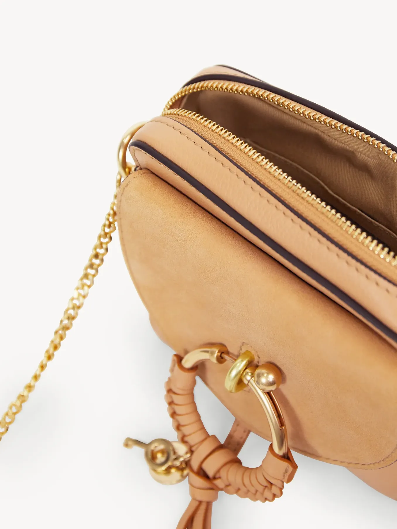 Sacs Porté Épaule-Chloé Petit Sac Camera Joan Smooth Tan