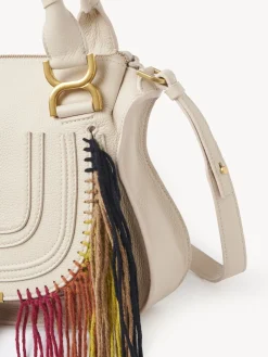 Sacs À Bandoulière-Chloé Petit Sac Double Porte Marcie Nude