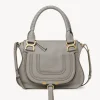Sacs À Bandoulière-Chloé Petit Sac Double Porte Marcie Cashmere Grey