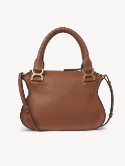 Sacs À Bandoulière-Chloé Petit Sac Double Porte Marcie Tan