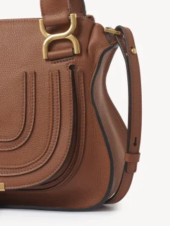 Sacs À Bandoulière-Chloé Petit Sac Double Porte Marcie Tan