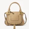 Sacs À Bandoulière-Chloé Petit Sac Double Porte Marcie Milky Brown
