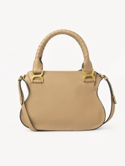 Sacs À Bandoulière-Chloé Petit Sac Double Porte Marcie Milky Brown