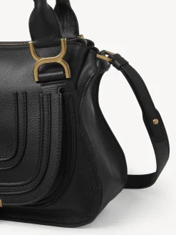 Sacs À Bandoulière-Chloé Petit Sac Double Porte Marcie Noir