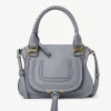 Sacs À Bandoulière-Chloé Petit Sac Double Porte Marcie Storm Blue