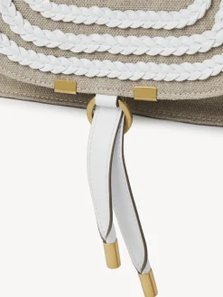 Sacs À Bandoulière-Chloé Petit Sac Double Porte Marcie Blanc