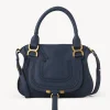 Sacs À Bandoulière-Chloé Petit Sac Double Porte Marcie Navy