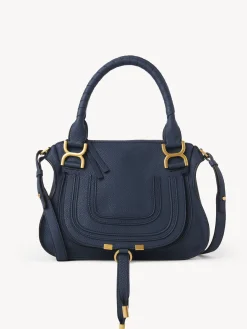 Sacs À Bandoulière-Chloé Petit Sac Double Porte Marcie Navy