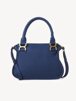 Sacs À Bandoulière-Chloé Petit Sac Double Porte Marcie Deep Denim