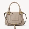 Sacs À Bandoulière-Chloé Petit Sac Double Porte Marcie Nomad Beige