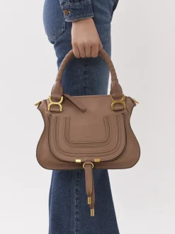 Sacs À Bandoulière-Chloé Petit Sac Double Porte Marcie Woodrose