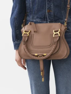 Sacs À Bandoulière-Chloé Petit Sac Double Porte Marcie Woodrose