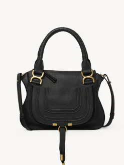 Sacs À Bandoulière-Chloé Petit Sac Double Porte Marcie Noir
