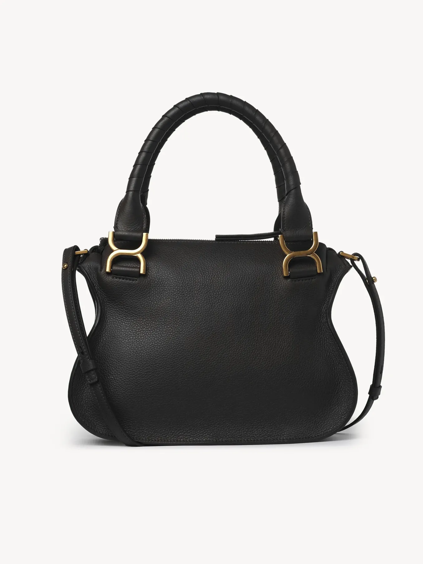 Sacs À Bandoulière-Chloé Petit Sac Double Porte Marcie Noir